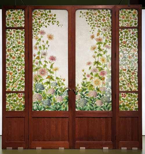 Frederic Vidal — Porte vitrée à quatre feuilles, c. 1900