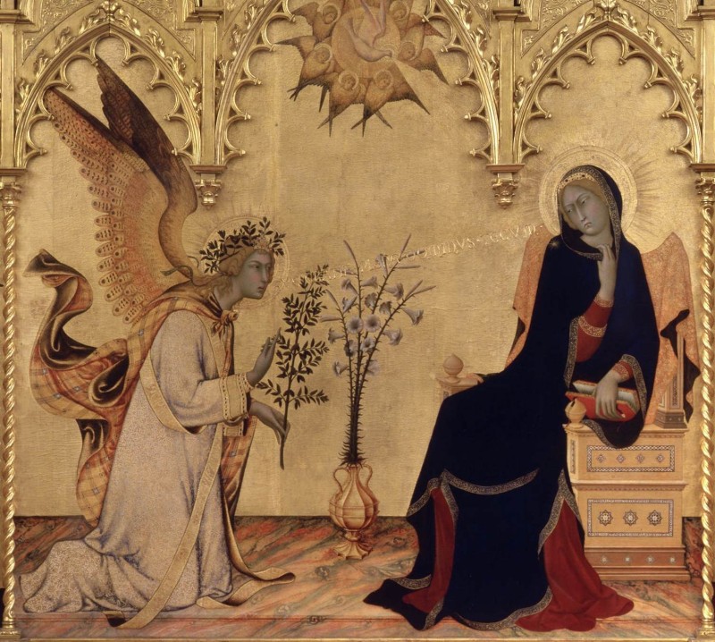 Simone Martini — Annonciation (détail)