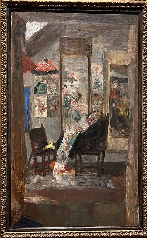 James Ensor — Squelette regardant des chinoiseries, 1885 et 1888