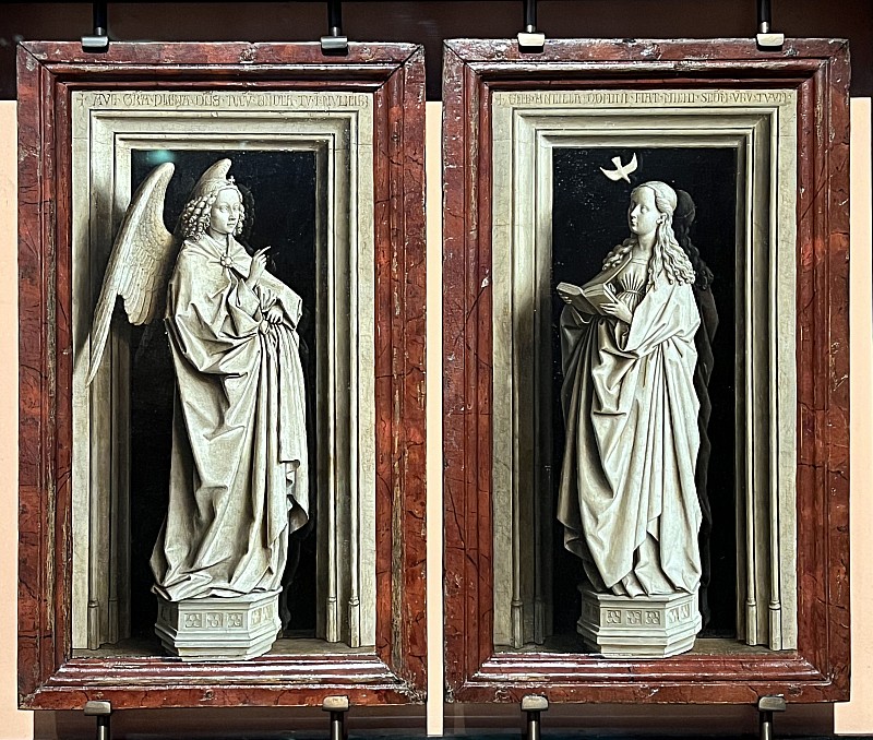 Jan van Eyck — Diptyque de l'Annonciation, vers 1433-1435