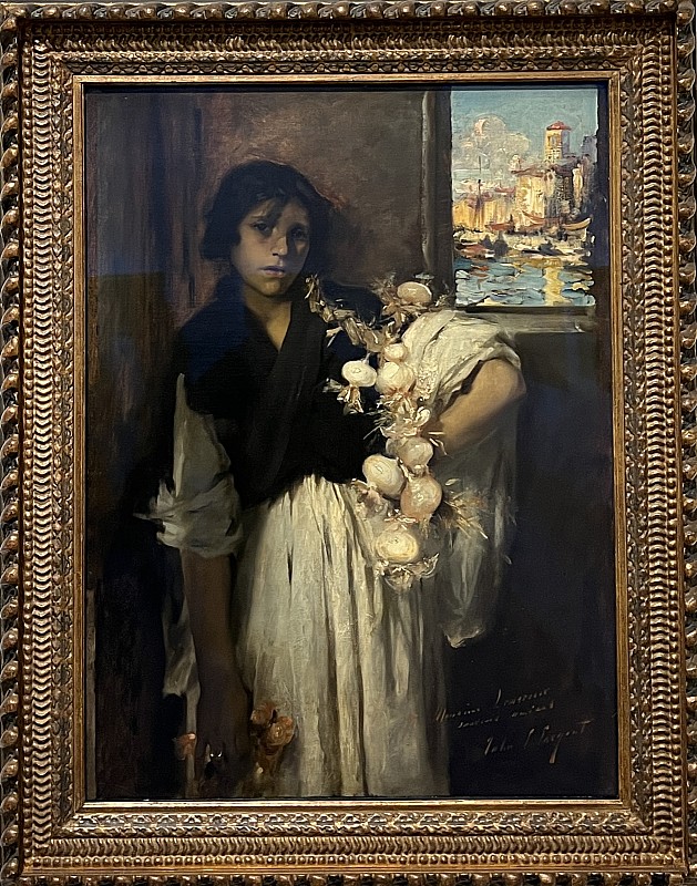 John Singer Sargent — Vendeuse vénitienne d'oignons, vers 1880-1882