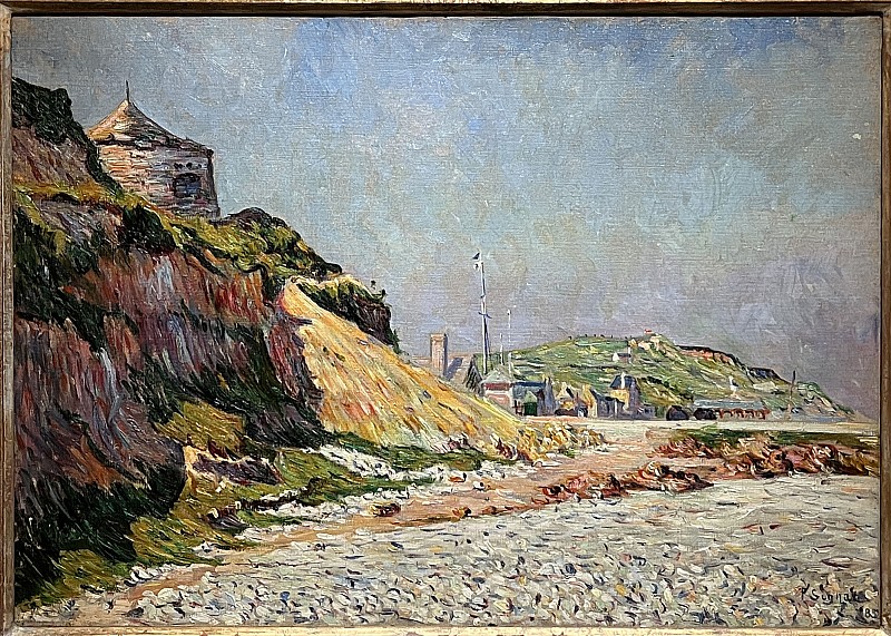 Paul Signac — Port-en-Bessin, la plage, 1884