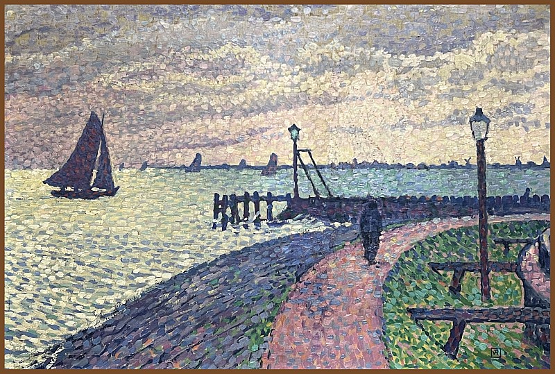 Théo van Rysselberghe — Entrée du port de Volendam, vers 1896