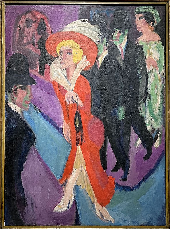 Ernst Ludwig Kirchner — Rue avec prostituée en rouge, 1914-1925