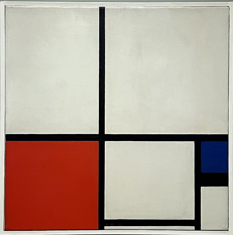 Piet Mondrian — Composition n° 1 avec rouge et bleu, 1931