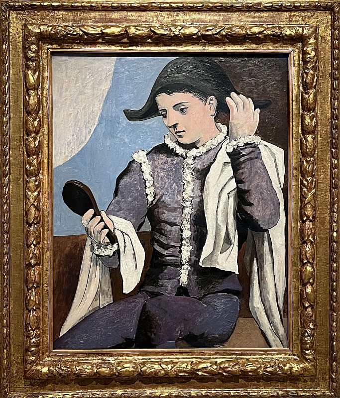 Pablo Picasso — Arlequin au miroir, 1923