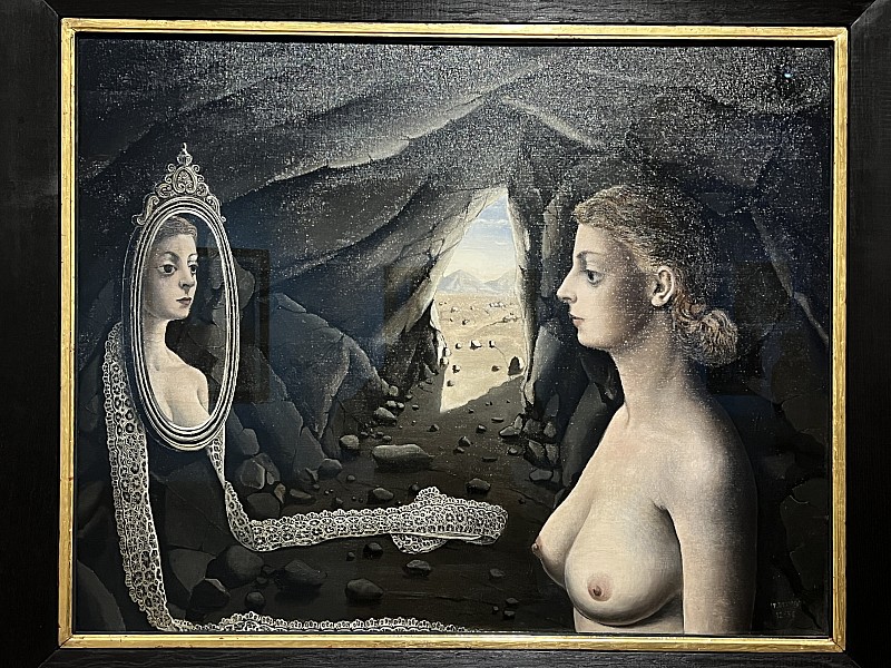 Paul Delvaux — Femme au miroir, 1936