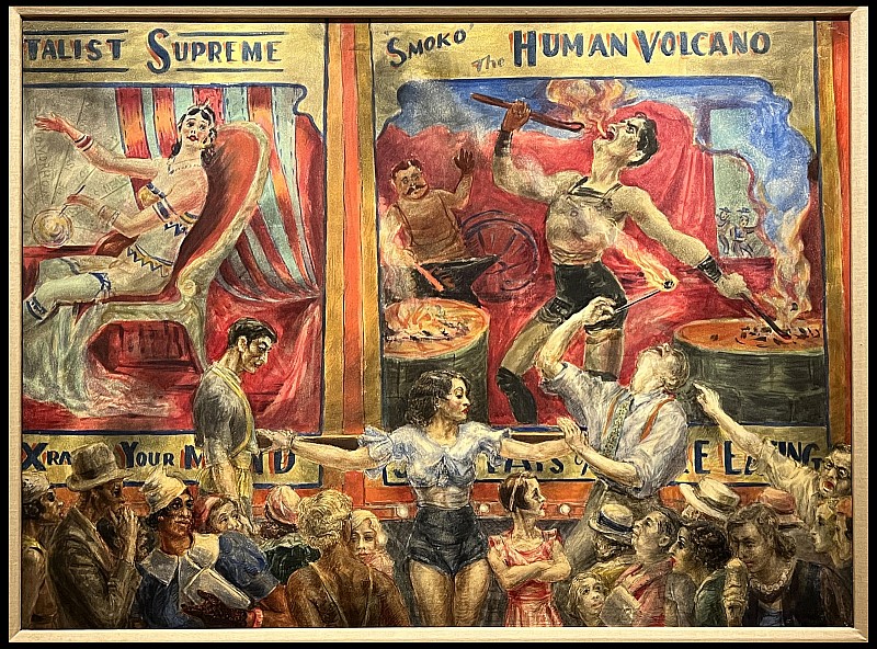 Reginald Marsh — Smoko, le volcan humain, 1933