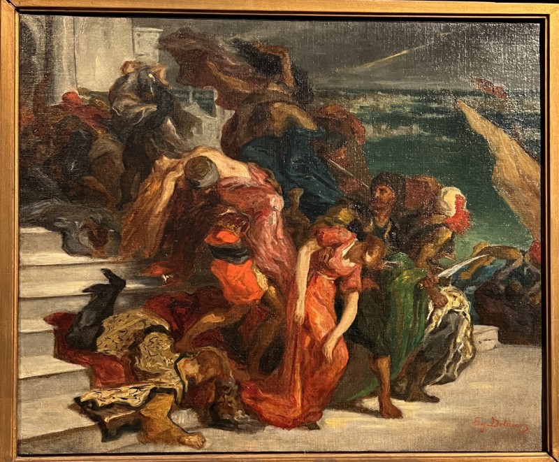 Delacroix — Rapt de femmes turques, 1852