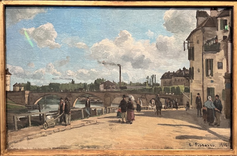 Pissarro — Le Petit Pont à Pontoise, 1875