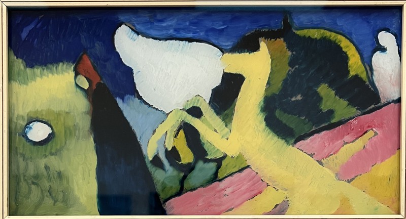 Kandinsky — Avec un cheval jaune, 1909