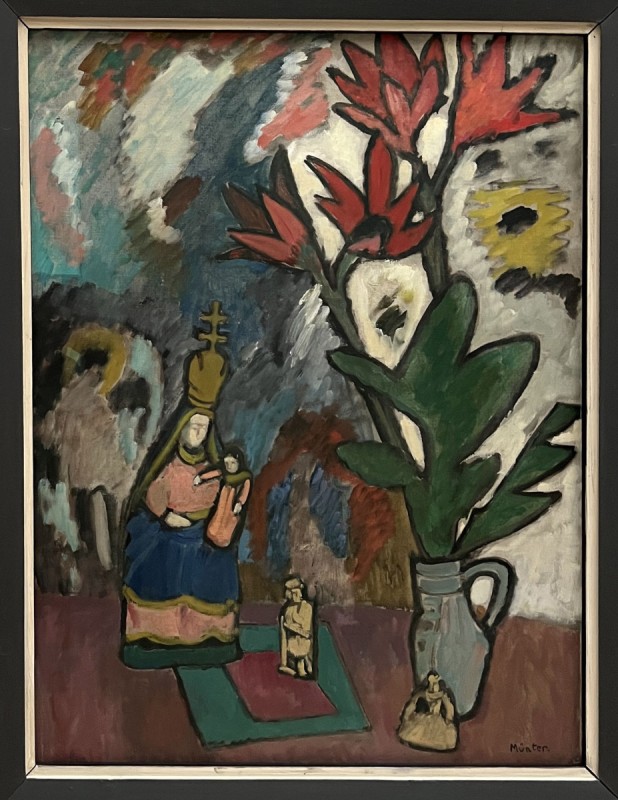 Gabriele Münter — Madone et poinsettia