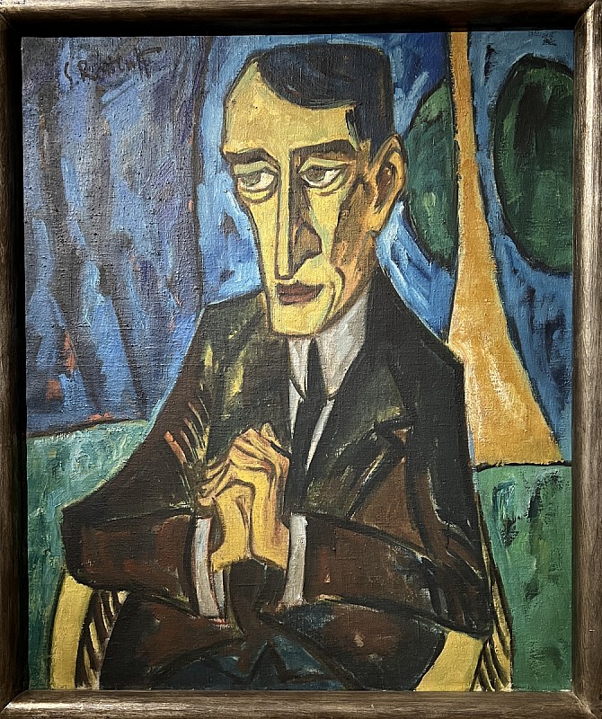Schmidt-Rottluff — Portrait de Lyonel Feininger, 1915