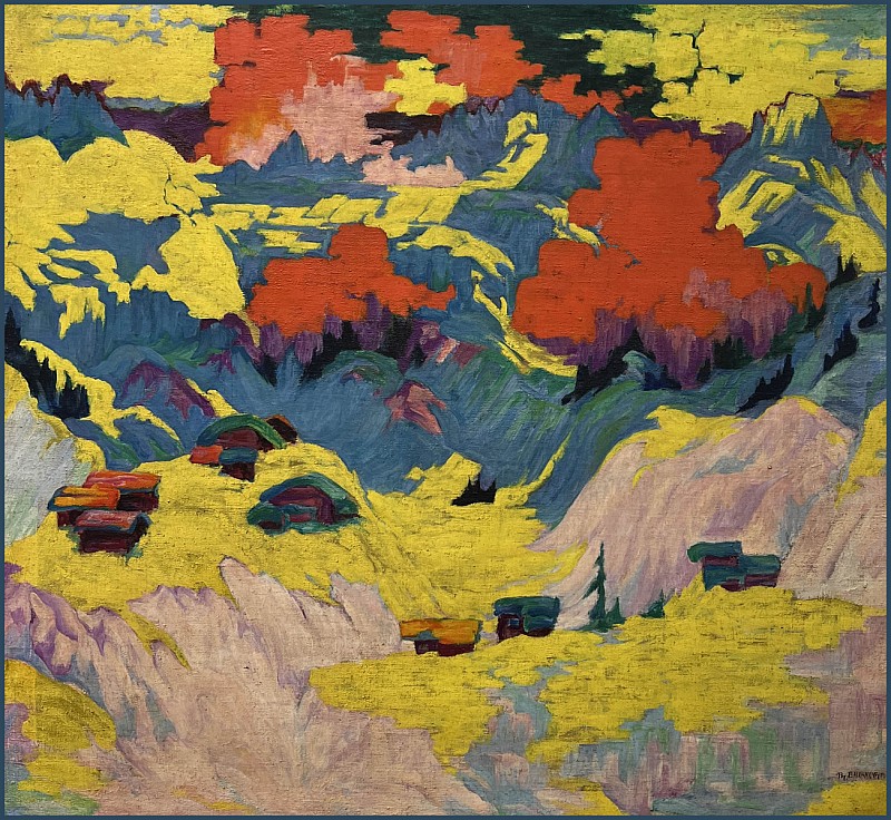 Philipp Bauknecht — Paysage d'hiver près de Davos, 1928